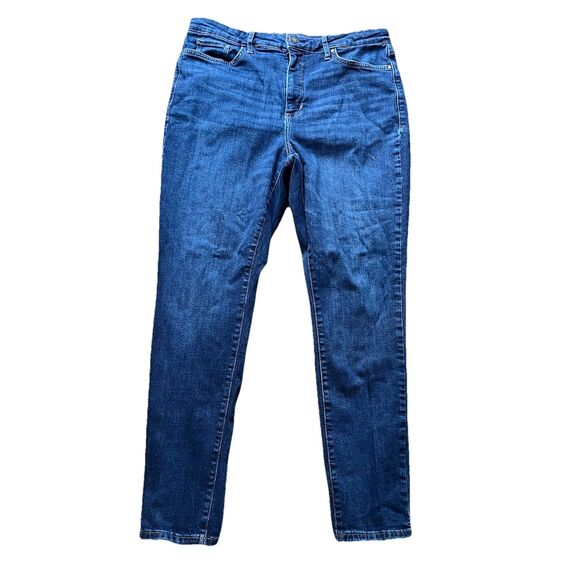 a.n.a Denim - A.N.A. A New Approach High Rise Curvy Skinny Denim Blue Jeans Pants Women's 16